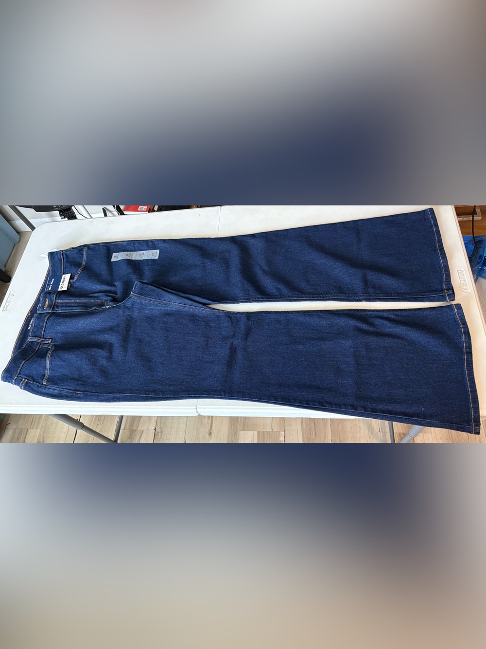 Old Navy Indigo Wide-Leg Flare Jeans